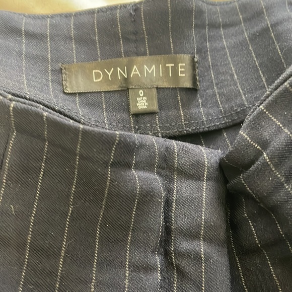 Dynamite Pinstripe Carrot Dress Pant - Picture 3 of 4
